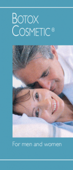 Botox Costmetic - For Men & Women Brochure