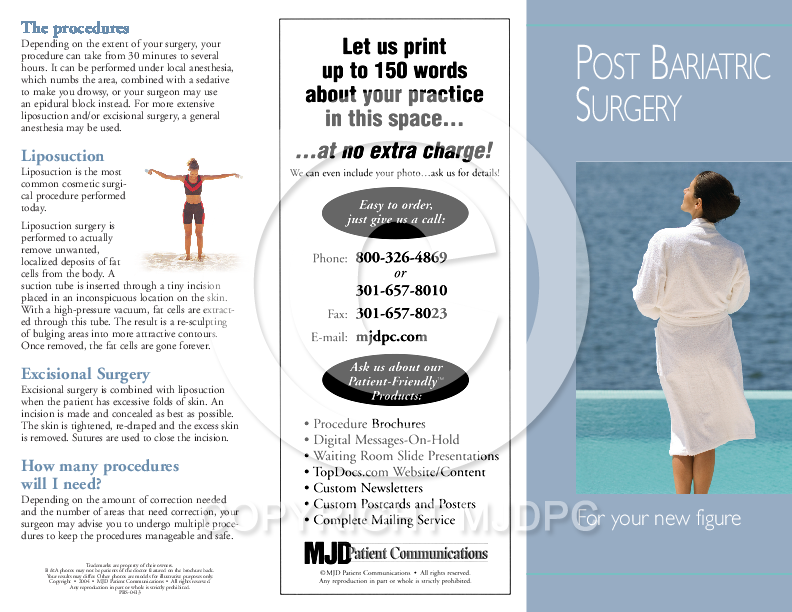 Post Bariatric Surgery For Your New Figure: MJD Patient Communications